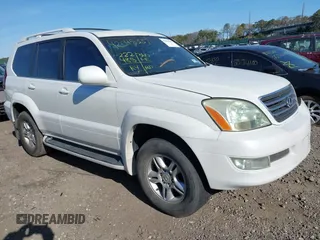 2003 Lexus GX 470 with VIN JTJBT20X130019750, listed as a IAAI auction lot 42045337 with 222,485 mi miles. Bid and sale history available at carsss.com. Image 1.