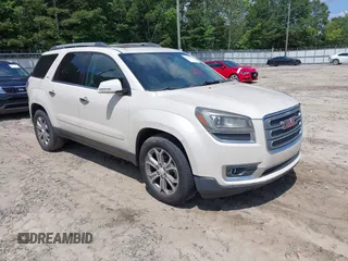 2013 GMC Acadia SLT z VIN 1GKKRSKD7DJ263827, wystawiony jako IAAI lot #42514322 z przebiegiem 136 193 mil mil oraz . Historia ofert i sprzedaży dostępna na DreamBid. Obrazek 1.