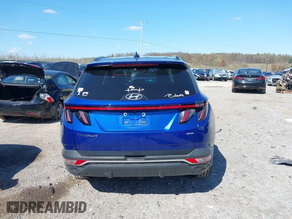 2023 Hyundai Tucson SEL with VIN 5NMJFCAE9PH172567, listed as a IAAI auction lot 41995121 with 23,638 mi miles. Bid and sale history available at carsss.com. Image 16.