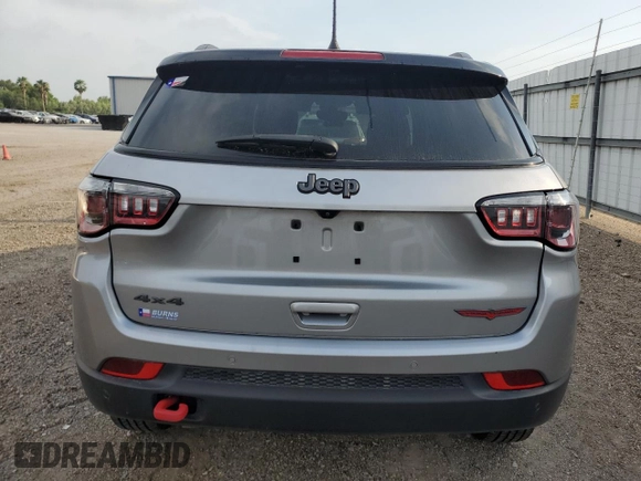 2023 Jeep Compass Trailhawk with VIN 3C4NJDDN8PT525773, listed as a Copart auction lot 54532235 with 20,586 mi miles and Salvage title. Bid and sale history available at DreamBid. Image 6.