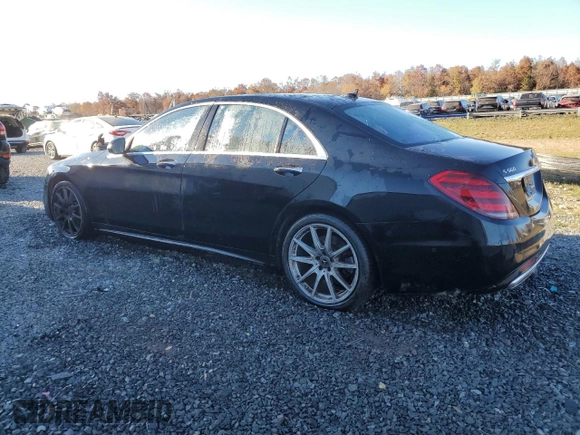 2019 Mercedes-Benz S 560 with VIN WDDUG8GB9KA423150, listed as a Copart auction lot 77655104 with 55,299 mi miles and Salvage Title. Bid and sale history available at DreamBid. Image 2.