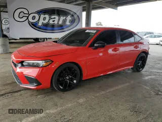 2023 Honda Civic Sport with VIN 2HGFE2F56PH507020, listed as a Copart auction lot 59800705 with 34,756 mi miles and Salvage title. Bid and sale history available at DreamBid. Image 1.