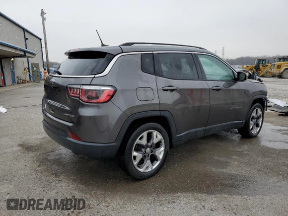 2019 Jeep Compass Limited with VIN 3C4NJCCB8KT675988, listed as a Copart auction lot 43600735 with 107,775 mi miles and Salvage Title. Bid and sale history available at carsss.com. Image 3.