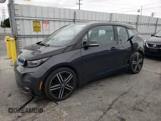 2015 BMW i3 with VIN WBY1Z4C56FV504328, listed as a Copart auction lot 53563043 with 91,954 mi miles. Bid and sale history available at carsss.com. Image 1.