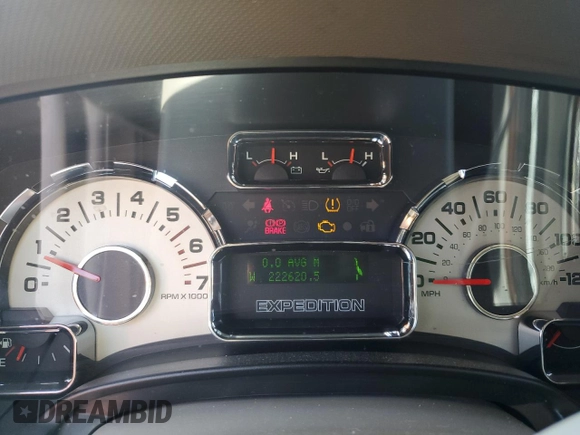 2007 Ford Expedition Max Limited with VIN 1FMFK20527LA18287, listed as a Copart auction lot 58092215 with 222,620 mi miles and Salvage title. Bid and sale history available at DreamBid. Image 9.