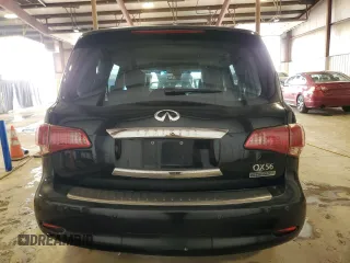 2013 Infiniti QX56 with VIN JN8AZ2NE7D9061006, listed as a Copart auction lot 50602075 with 0 mi miles and Salvage Title. Bid and sale history available at carsss.com. Image 6.