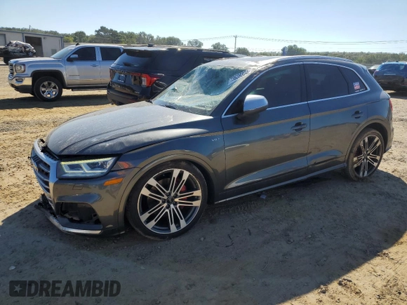 2018 Audi SQ5 Premium Plus with VIN WA1A4AFY9J2019836, listed as a Copart auction lot 73639304 with 59,283 mi miles and Salvage Title. Bid and sale history available at DreamBid. Image 1.