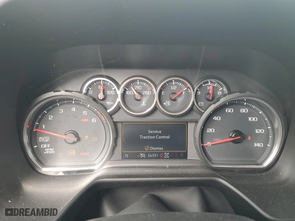 2021 Chevrolet Tahoe RST with VIN 1GNSKRKD9MR201895, listed as a Copart auction lot 83837174 with 36,351 mi miles and Salvage Title. Bid and sale history available at carsss.com. Image 9.