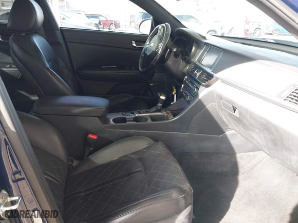 2018 Kia Optima SX with VIN 5XXGV4L29JG208284, listed as a IAAI auction lot 41765005 with 77,189 mi miles. Bid and sale history available at carsss.com. Image 5.
