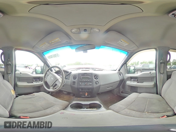 2006 Ford F-150 XLT with VIN 1FTPW12536FB24054, listed as a Copart auction lot 57057025 with 251,187 mi miles and Salvage title. Bid and sale history available at DreamBid. Image 14.