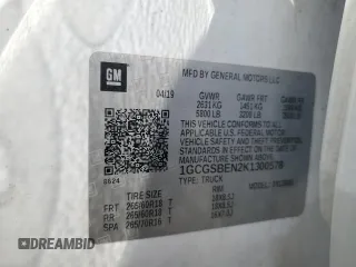 2019 Chevrolet Colorado 2WD Work Truck с VIN 1GCGSBEN2K1300578, выставлен на аукционе Copart как лот 54346085 с пробегом 80 888 миль миль и Списание • Salvage title. История ставок и продаж доступна на DreamBid. Изображение 12.