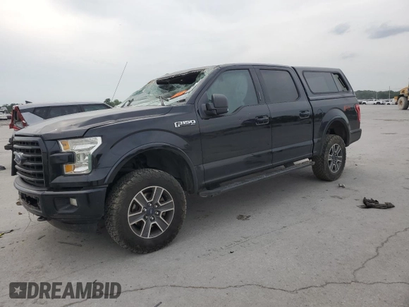 2016 Ford F-150 XLT with VIN 1FTEW1EFXGKF02911, listed as a Copart auction lot 57268625 with 114,794 mi miles and Salvage title. Bid and sale history available at DreamBid. Image 1.
