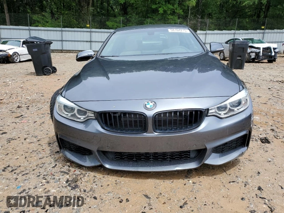 2015 BMW 4 Series 435i with VIN WBA3R1C50FK193213, listed as a Copart auction lot 58164215 with 109,366 mi miles and Salvage title. Bid and sale history available at DreamBid. Image 5.