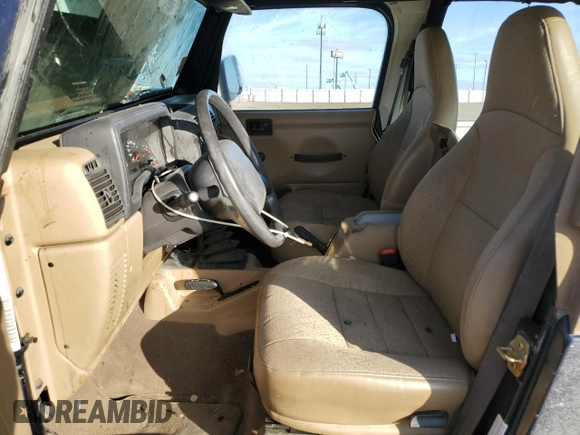 2002 Jeep Wrangler X with VIN 1J4FA39S42P750146, listed as a Copart auction lot 44587995 with 230,334 mi miles and Salvage Title. Bid and sale history available at carsss.com. Image 7.