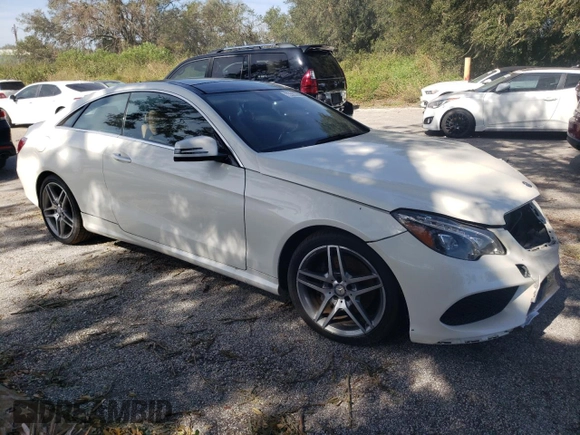 2017 Mercedes-Benz E-Class E 400 with VIN WDDKJ6FB1HF355145, listed as a Copart auction lot 73563614 with 0 mi miles and Salvage Title. Bid and sale history available at carsss.com. Image 4.