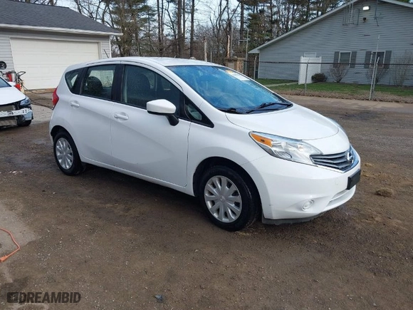 2016 Nissan Versa Note S with VIN 3N1CE2CP9GL381253, listed as a IAAI auction lot 41887858 with 93,611 mi miles. Bid and sale history available at carsss.com. Image 1.