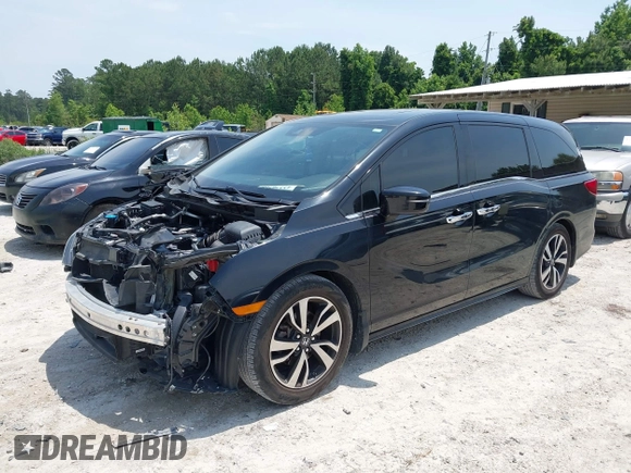 2018 Honda Odyssey Elite z VIN 5FNRL6H91JB109378, wystawiony jako IAAI lot #42270766 z przebiegiem 156 873 mil mil oraz . Historia ofert i sprzedaży dostępna na DreamBid. Obrazek 2.
