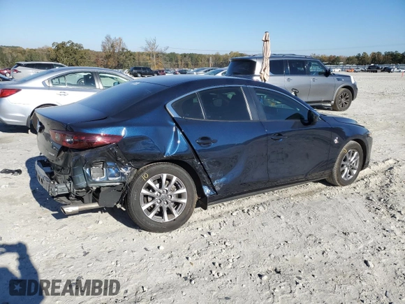 2021 Mazda 3 S with VIN 3MZBPAAL6MM254248, listed as a Copart auction lot 80658484 with 46,838 mi miles and Salvage title. Bid and sale history available at DreamBid. Image 3.