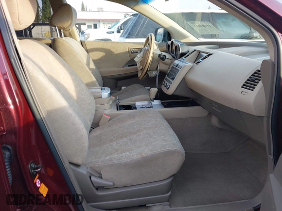 2007 Nissan Murano S with VIN JN8AZ08W47W612443, listed as a IAAI auction lot 41462615 with 160,485 mi miles and . Bid and sale history available at DreamBid. Image 5.
