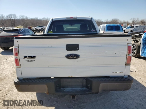 2013 Ford F-150 XL with VIN 1FTMF1EM0DKF06830, listed as a Copart auction lot 48296765 with 160,430 mi miles and Salvage title. Bid and sale history available at DreamBid. Image 6.