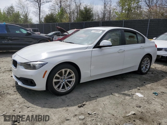 2017 BMW 3 Series 320i with VIN WBA8E1G52HNU14131, listed as a Copart auction lot 51550645 with 0 mi miles and Clean Title. Bid and sale history available at carsss.com. Image 1.