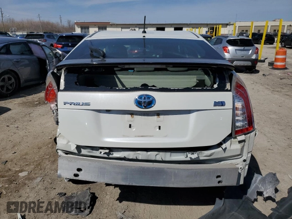 2015 Toyota Prius Four with VIN JTDKN3DU4F0460084, listed as a Copart auction lot 49380005 with 135,505 mi miles and Clean Title. Bid and sale history available at DreamBid. Image 6.