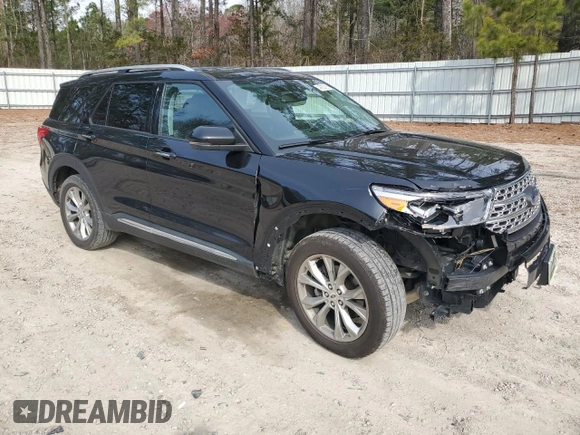 2021 Ford Explorer Limited with VIN 1FMSK8FH9MGB36120, listed as a Copart auction lot 48853855 with 91,465 mi miles and Salvage Title. Bid and sale history available at carsss.com. Image 4.