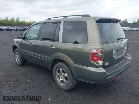 2007 Honda Pilot EX-L with VIN 2HKYF18557H507206, listed as a IAAI auction lot 42195899 with 284,784 mi miles. Bid and sale history available at carsss.com. Image 3.