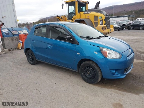 2015 Mitsubishi Mirage DE with VIN ML32A3HJ0FH060300, listed as a IAAI auction lot 41918985 with 132,784 mi miles. Bid and sale history available at carsss.com. Image 1.