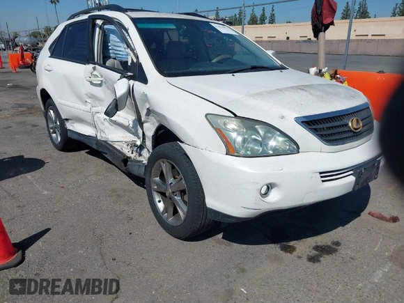 2006 Lexus RX 400h with VIN JTJHW31U160005783, listed as a IAAI auction lot 41878471 with 157,087 mi miles and . Bid and sale history available at DreamBid. Image 1.