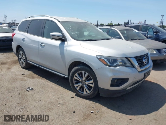 2019 Nissan Pathfinder SV with VIN 5N1DR2MN1KC624928, listed as a IAAI auction lot 42571925 with 77,427 mi miles and . Bid and sale history available at DreamBid. Image 1.
