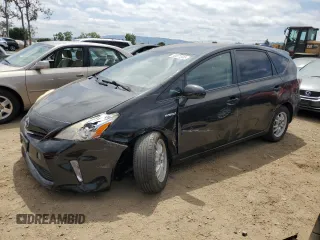 2013 Toyota Prius Two with VIN JTDZN3EU5D3234208, listed as a Copart auction lot 53671595 with 205,775 mi miles and Salvage Title. Bid and sale history available at carsss.com. Image 1.