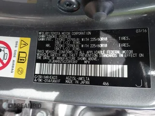 2016 Lexus NX 200t with VIN JTJBARBZ5G2089369, listed as a IAAI auction lot 41430409 with 117,712 mi miles and . Bid and sale history available at DreamBid. Image 9.