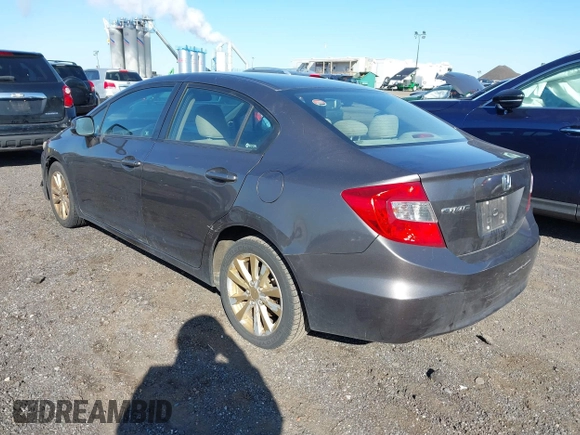 2012 Honda Civic EX with VIN 19XFB2F8XCE035220, listed as a IAAI auction lot 41993569 with 199,672 mi miles and . Bid and sale history available at DreamBid. Image 3.