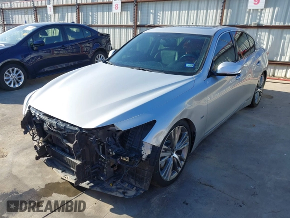 2019 Infiniti Q50 Luxe z VIN JN1EV7AP4KM518705, wystawiony jako IAAI lot #40957491 z przebiegiem 49 576 mil mil oraz . Historia ofert i sprzedaży dostępna na DreamBid. Obrazek 2.