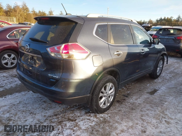 2014 Nissan Rogue S with VIN 5N1AT2MV5EC775196, listed as a IAAI auction lot 41437313 with 130,041 mi miles. Bid and sale history available at carsss.com. Image 4.