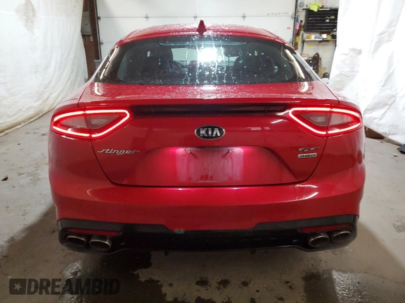 2019 Kia Stinger GT with VIN KNAE35LC5K6047361, listed as a Copart auction lot 48106325 with 130,584 mi miles and Salvage Title. Bid and sale history available at DreamBid. Image 6.