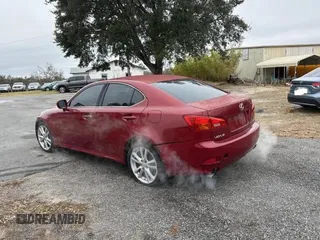 2006 Lexus IS 250 with VIN JTHCK262762007289, listed as a Copart auction lot 42419795 with 106,668 mi miles and Clean Title. Bid and sale history available at DreamBid. Image 3.