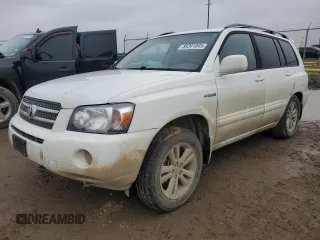 2006 Toyota Highlander Hybrid with VIN JTEDW21A060013855, listed as a Copart auction lot 89391045 with 137,604 mi miles and Salvage Title. Bid and sale history available at carsss.com. Image 1.