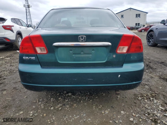 2002 Honda Civic EX with VIN 2HGES26852H595839, listed as a Copart auction lot 51760795 with 131,539 mi miles and Clean Title. Bid and sale history available at carsss.com. Image 6.