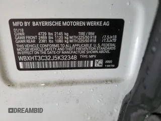 2018 BMW X1 xDrive28i с VIN WBXHT3C32J5K32348, выставлен на аукционе Copart как лот 53489825 с пробегом 61 972 миль миль и Списание • Salvage title. История ставок и продаж доступна на DreamBid. Изображение 14.