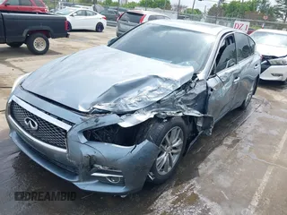 2014 Infiniti Q50 Sport with VIN JN1BV7AR4EM693478, listed as a IAAI auction lot 41882549 with 190,011 mi miles and . Bid and sale history available at carsss.com. Image 2.