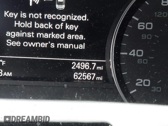 2013 Audi A6 3.0T Prestige with VIN WAUHGAFCXDN053087, listed as a IAAI auction lot 40840631 with 62,567 mi miles. Bid and sale history available at carsss.com. Image 15.