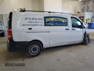 2021 Mercedes-Benz Metris Cargo with VIN W1YV0CEY6M3857204, listed as a Copart auction lot 47120605 with Not Provided miles and Salvage Title. Bid and sale history available at DreamBid. Image 3.
