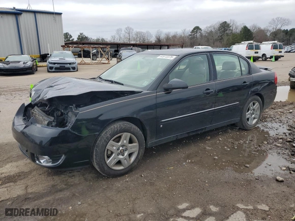 2007 Chevrolet Malibu LT w/1LT with VIN 1G1ZT58F27F113808, listed as a Copart auction lot 47628725 with 109,730 mi miles and Salvage Title. Bid and sale history available at carsss.com. Image 1.