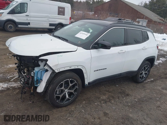2024 Jeep Compass Limited with VIN 3C4NJDCN0RT151762, listed as a IAAI auction lot 41329742 with 587 mi miles and . Bid and sale history available at carsss.com. Image 15.