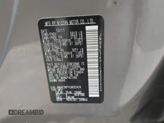 2012 Nissan Quest SL with VIN JN8AE2KP1C9032424, listed as a IAAI auction lot 42038372 with 205,530 mi miles. Bid and sale history available at carsss.com. Image 9.