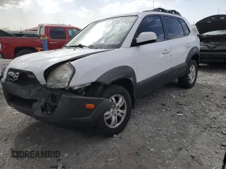 2008 Hyundai Tucson SE with VIN KM8JN12D28U904038, listed as a Copart auction lot 49273185 with 107,111 mi miles and Salvage Title. Bid and sale history available at carsss.com. Image 1.