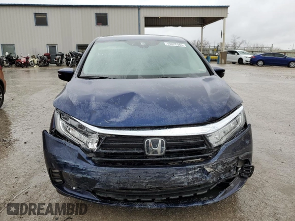 2023 Honda Odyssey Touring with VIN 5FNRL6H85PB059486, listed as a Copart auction lot 49822555 with 20,741 mi miles and Salvage Title. Bid and sale history available at DreamBid. Image 5.