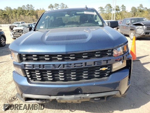 2020 Chevrolet Silverado 1500 Custom with VIN 1GCPWBEH5LZ106046, listed as a Copart auction lot 50284605 with 186,847 mi miles and Salvage Title. Bid and sale history available at carsss.com. Image 5.